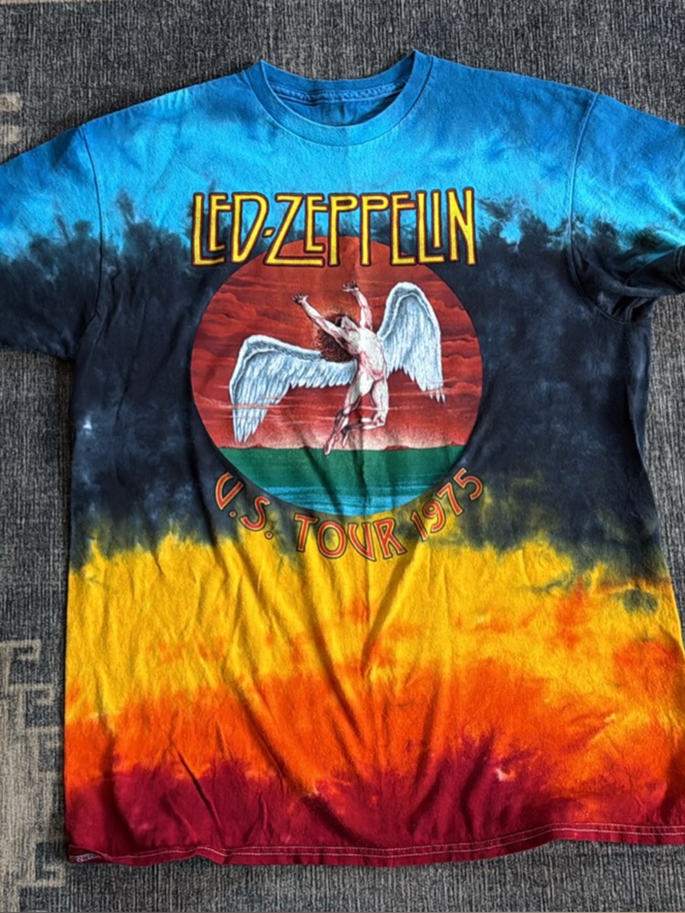 Tie-Dye Led Zeppelin Tour Tee Medium